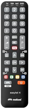 Meliconi Easytel 4, Telecomando Universale 4 in 1 per TV e Decoder