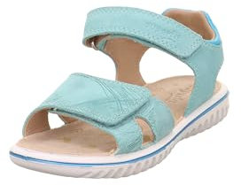 Superfit Mädchen Sparkle Sandale, Hellgrün Hellblau 7500, 34 EU