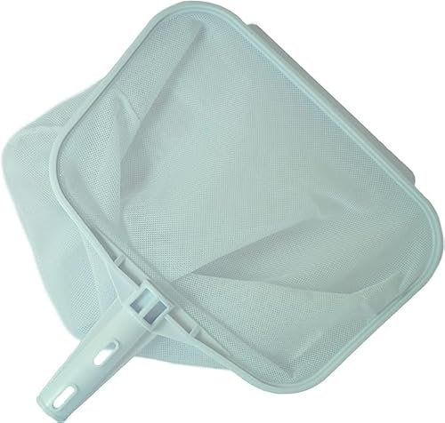Recoge Hoja Red Piscina. Mantenimiento Piscinas con Fijación Palomilla para Pértigas Diámtero Ø26mm y Bolsa Grande. Red para Piscinas. Blanco. Material Resistente