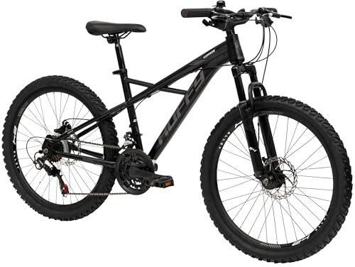 Huffy Korros Mountain Bike 24 - Schwarz 21-Gang Shimano