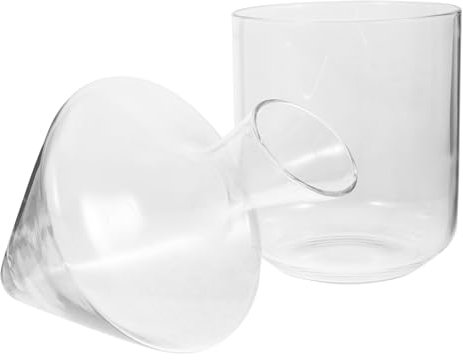 PRETYZOOM Decantador De Vidrio Oblicuo Con Cubitera Para Hielo Dispensador De Vino Innovador Mejora Elegante Decoración Para Hogar y Fiestas