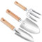 3PCS Gardening Tools, Gardening Hand Tools Set with Stainless Steel Hand Trowel and Fork, Garden Fork,Garden planting tools, Garden Trowels and Fork