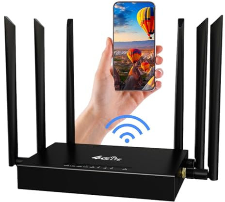 Ultra Link Router WiFi, Ultra Link Router 5g WiFi En Cualquier Lugar, Router Portatil Inteligente De Alta Velocidad De hasta 500 Mbps, Router Internet con 6 Antenas Omnidireccionales, Plug and Play