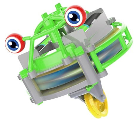 Elektrisches Spinner Toys - Gyroskopisches Fingerspielzeug | Einrad Fidget Spiners im schwarzen Design 2 in 1 | Neuheit Gyroskopspielzeug | Elektrisches Gyroskopspielzeug für Kinder und Erwachsene