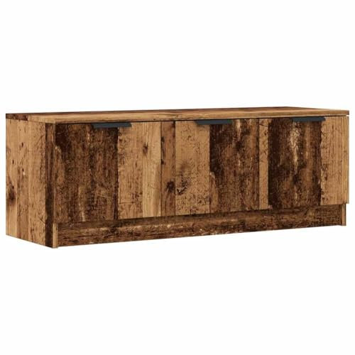 vidaXL Mueble de TV Madera contrachapada Madera Antigua 102x35x36,5 cm, Soporte de TV, Banco de TV, Muebles para Equipos de música, aparador de TV