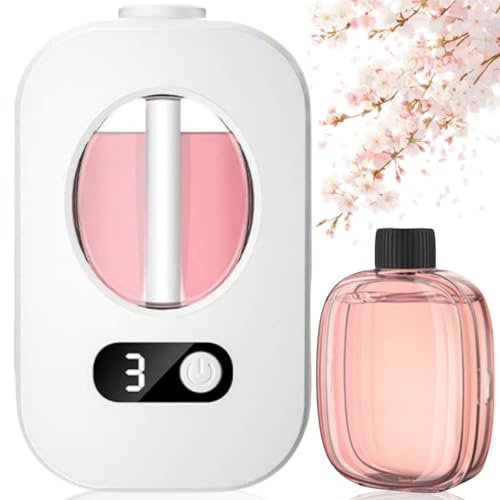 Automatic Aromatherapy Diffuser Wall Mounted,Wall Mounted Essential Oil Diffuser,3 Power Level 360° Surround Essential Oil Diffuser,Essential Oil Diffuser Rechargeable,Battery Life with LCD Display