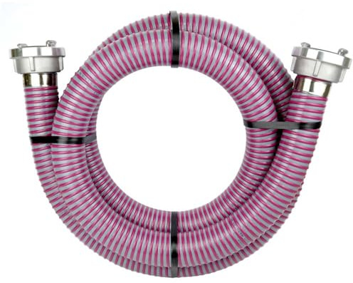 FLEXTUBE SE STORZ C - Saugschlauch 51mm (2 Zoll) + Storz C Kupplung, Länge 15m, Ansaugschlauch Pumpenschlauch Robust Kälteflexibel Wasser Schmutzwasser Pumpe