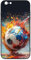 CRIVOTA Hülle Für iPhone 6/6S - Ganz Neues Fußball-Design, Glas-Rückseite + TPU, Militärstandard Getestet, Natürliches Gefühl, Perfekte Passform, Handyhüllen Für Jungen Mädchen