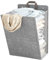JZLEJC Collapsible Hanging Laundry Hamper, Over the Door Waterproof Hamper with Lid & Handle, Breathable Mesh Laundry Bag for Bathroom