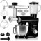 ZEEGMA PLANEET MULTI Robot Planétaire 1900W 3-in-1, Robot de Cuisine Multifonction avec bol de 6,2 L, Poignée et Couvercle, Gobelet Mixeur, Hachoir 6 Vitesses