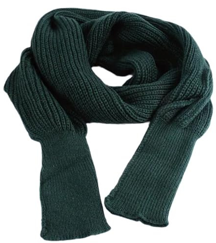 Strickschal mit Ärmeln, Pullover, Halstuch, Winter, warm, für den Winter, Wärme, weicher Viskose-Schal, schwarz / grün, Einheitsgröße