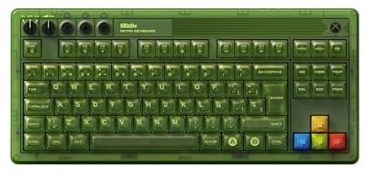 8Bitdo Retro 87 Mechanical Keyboard with RGB Backlight, Bluetooth/2.4G/USB-C Hot Swappable Wireless Gaming Keyboard for Windows and Android - Xbox Edition - Spanish ISO Layout