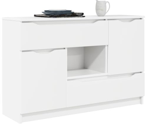 vidaXL Sideboard Weiß 100 x 30 x 65,6 Holzwerkstoff