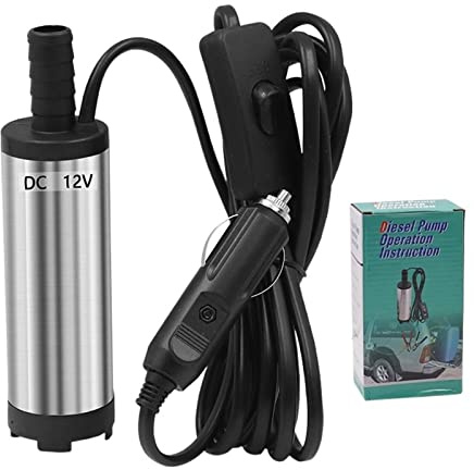 12V DC Diesel Fuel Water Oil Car Camping Fishing Submersible Transfer Pump