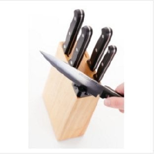Judge Sabatier Knife Block Set With Sharpener 5 Piece