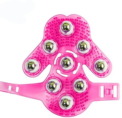 Topwon Gant de massage en forme de paume à rouleau à 360 degrés en métal pour soins du corps, réduction de la cellulite