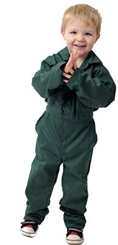 Roadmaster Child Kids Children Boys Girls Boiler Suit Overalls Coverall Boiler Suit (1-2 Years (20), Forest Green)