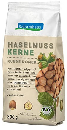 Reformhaus Runde Römer Haselnusskerne bio, 200 g