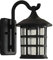 Antike Wandleuchte, Außenwandleuchte, IP44 Wasserdicht, E27, Eisen + Glas, Innenhof, Garten, Balkon, Flur, Terrassenwandleuchte (Color : Black)