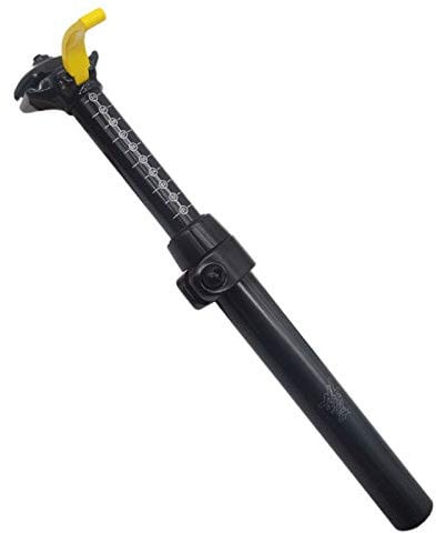 BIKECO Aluminium-Sattelstütze für Mountainbikes, 30,9/31,6 x 375 mm (31,6 mm)