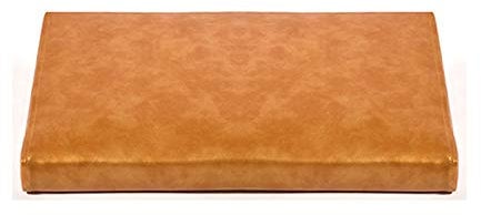 Leder Bankauflage Bequeme Polster Garten-Bank Auflage Sitzauflage Bank in Golden