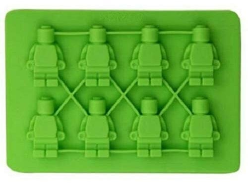 CMJ™ Green Robot Figures Men Silicone Chocolate Mould Ice Cube Wax Melt Sugarcraft UK Seller