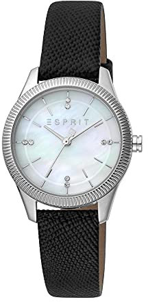 ESPRIT Damenuhr Valentina Silver Black MOP 30mm