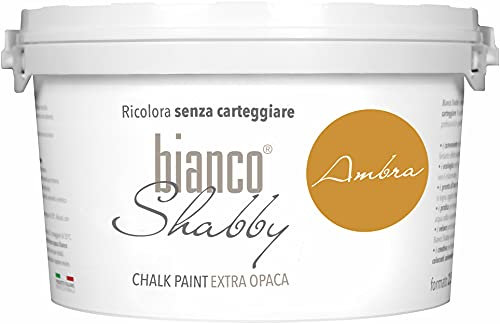 CHALK PAINT Ambra per Mobili e Pareti - Pittura Shabby Chic Vintage EXTRA OPACA (2,5 Litri)