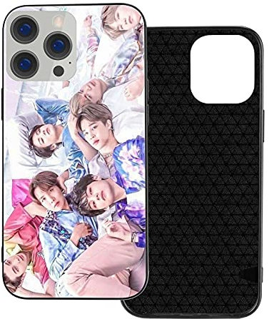 Classic Jhope Jimin Jin Jungkook Suga V RM Design Handyhülle für iPhone Hülle B_T-S Anti-Rutsch TPU Vert Schutzhülle (iPhone Xs max)