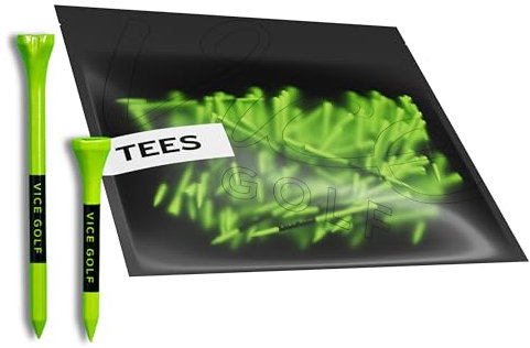 VICE Unisex-Erwachsene Minimal Golf Tee, Neon Lime, Einheitsgröße