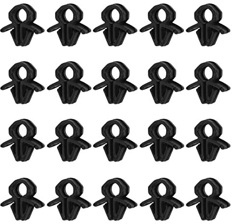 ECSiNG 20 Stück Bremsleitungsschlauchschelle Verdrahtung Rohrhalterung Halter Clip Schwarz Kunststoff Kompatibel mit Toyota 4 Runner 1984–2020