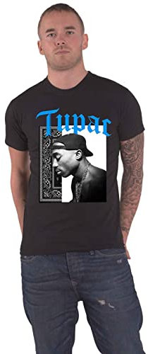 Tupac T Shirt Only God Can Judge Me Logo Nue offiziell Herren Schwarz XXL