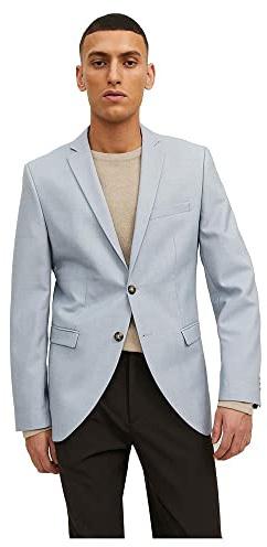JACK & JONES Herren Blazer Jprsolaris Blazer Noos, Cashmere Blue/Fit:super Slim Fit, 46