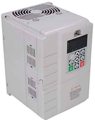 Convertisseur de Fréquence, VFD 220V Monophasé à 3 Phases 380V Variateur de Fréquence 7.5KW Convertisseur de Fréquence pour le Contrôle de la Vitesse du Moteur, Commandes