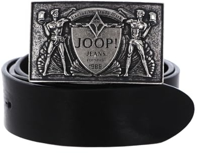 Joop! Leder Gürtel Buckle Jeans Belt 4,0 CM W110 Black schwarz