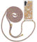 MXKOCO Collier pour Google Pixel 7 Coque -Dégradé Glitter Liquide Femmes Étui Étincelle Étui À Bandoulière Et Cordon Collier avec Réglable Cordon Lanière Pochette pour Telephone Portable