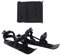KENANLAN Mini Short Ski Skates Kinder, Verstellbare Short Snowskates Skiboards, Outdoor Skiing Wintersportgeräte, Winterskischuhe Schnee(Schwarz)