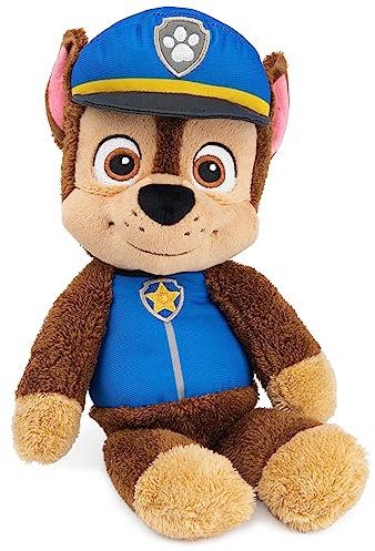 GUND Paw Patrol Offizielles Chase Take Along Buddy Plüschtier, Premium Stofftier ab 1 Jahr, Blau/Braun, 33 cm