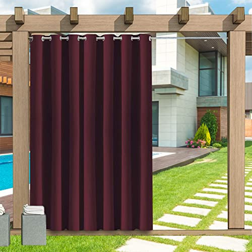Tenda per Esterni con Occhielli - Resistente alle Intemperie, 24 Colori, da Sole per Balcone, Patio, Portico, Pergola, Gazebo - 1 Pezzo, B132xH213CM