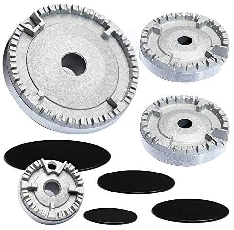 Staccatory 1Set Cooker Hat Set Oven Hob Burner Crown Cap Fits Most Stove Burners