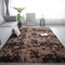 iyoimono Hochflor Teppich Langflor Wohnzimmer Teppich Modern Flauschig Weich Rechteckig Teppich für Wohnzimmer Kinderzimmer Schlafzimmer Flur Läufer Kaffee Dunkelbraun Shaggy Teppich Innen 140x200cm
