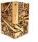 Brillibrum Design Teak Beistelltisch Sitzhocker handgefertigter Teakholz Beistelltisch kleine Baumstammtisch Teakholzscheiben Couchtisch Asthocker (45x30x30 cm)