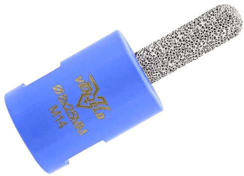Diamond Mortar Raking Bit 8mm X 25mm Mortar Router Bits with M14 Thread for Mortar Raking Tuck Pointing Mortar Masonry Brick Ceramic Tile Marble VENJELD