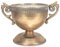 VINTORKY Pot de fleurs vintage doré pour centres de table, urne, pot de fleurs, pot de fleurs doré, vase sur pied pour arrangement floral, urne marocaine, urne marocaine en métal pour mariage, bureau,