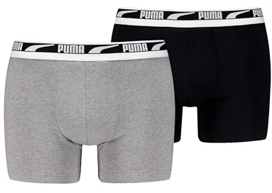Puma Herren Men Everyday Multi Logo Boxers Unterwäsche (2er Pack)