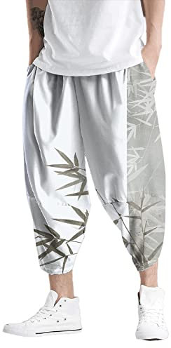 Generisch Outdoorhose Herren lang Sommer Track Pants Herren Baggy schwarz Hosen Herren Baggy fit Snowboard Hose Herren Baggy graue Jogginghose Baggy Herren 176 weiße Baggy Hose männer