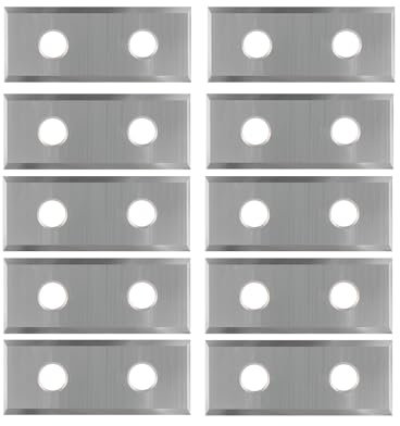 4 Schneidkanten Wendeschneidplatten Austauschbare Hartmetall-Wendemesser 1.5mm Dicke, 10 Stück Ersatzklingen12 X 29.5X 1.5mm, für Wendeplatten Bündigfräser (als Ersatz)