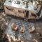 Green Decore Reversible Recycled Plastic Camping and Picnic Rugs | Perfect for Garden, Patio, Picnic, Decking | Stain And Water Resistant | Riffle Sharkskin Grey/White 150 x 240 cm
