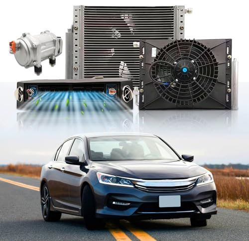 12V Under Dash Air Conditioner 10500 BTU - Universal Automotive A/C Unit Cooling System, 12 Volt DC Underdash AC Kit with Electric 20cc Compressor for RV Camper Motorhome Truck Van Sedan Pickup