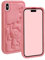 FINDWORLD Compatible with iPhone Xs MAX Case, Cute 3D Cartoon Unique Soft Silicone Cool Animal Rubber character Shockproof Anti-bump Protector Cover Housing Skin Pink